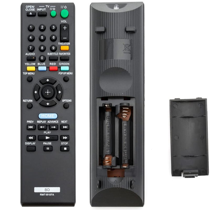 PERFASCIN New Replacement Remote Control RMT-B107A RMTB107A fit for Sony Blu-ray Disc DVD Player BDP-BX37 BDP-S370 BDP-S373 45CS BDP-BX57 BDP-S570 BDP-S270 BDP-S470 BDP-S1700ES BDP-S770 - Image 1